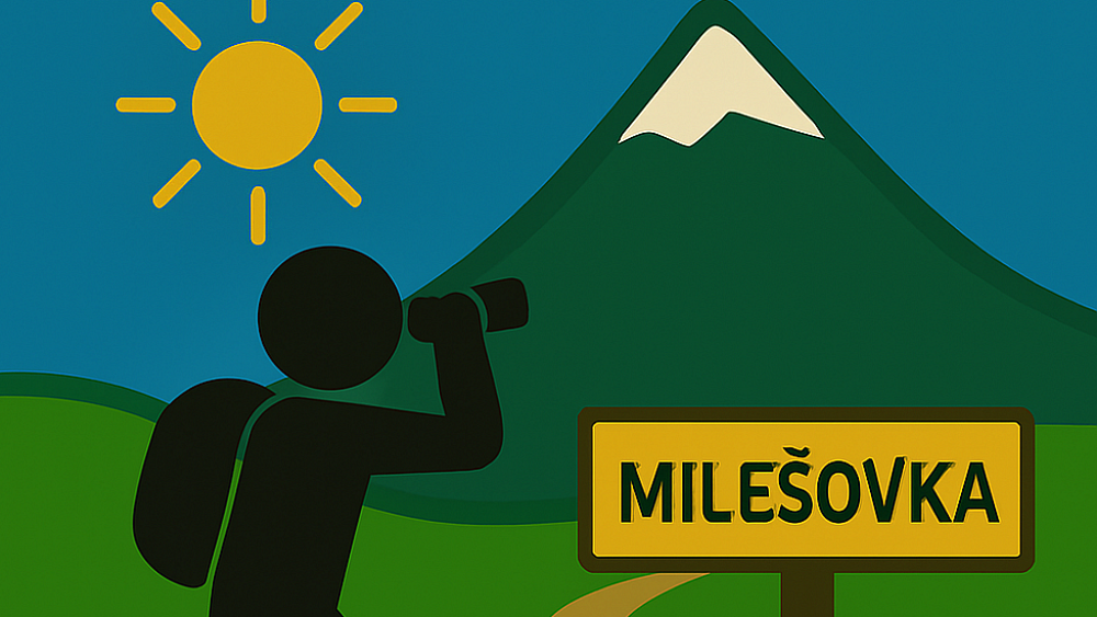 Výlet na Milešovku.