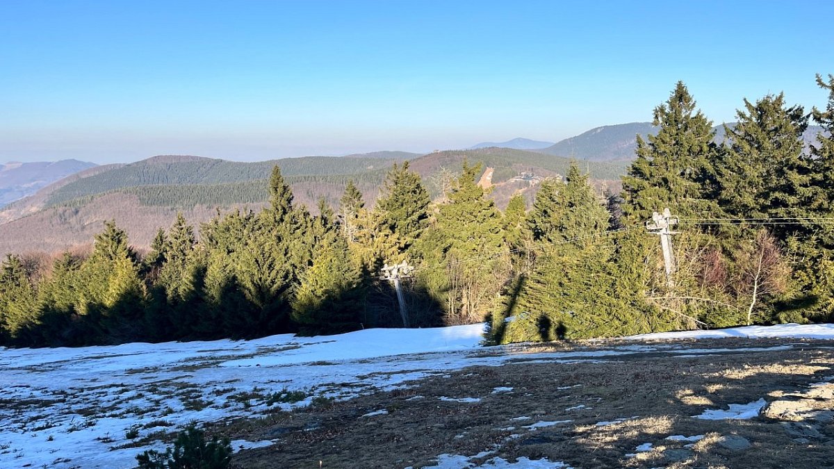Radegast - západní vrchol (1100&nbsp;m)
