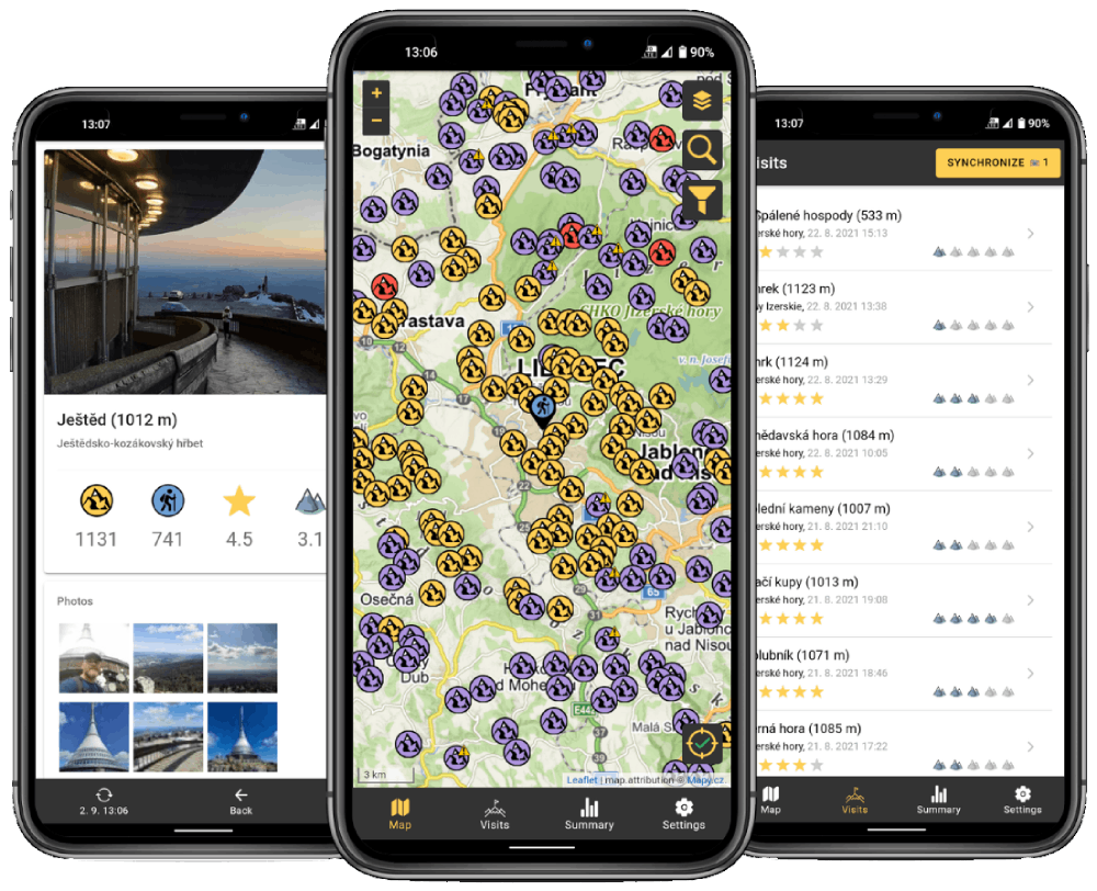 Skärmdumpar av Hory.app-appen